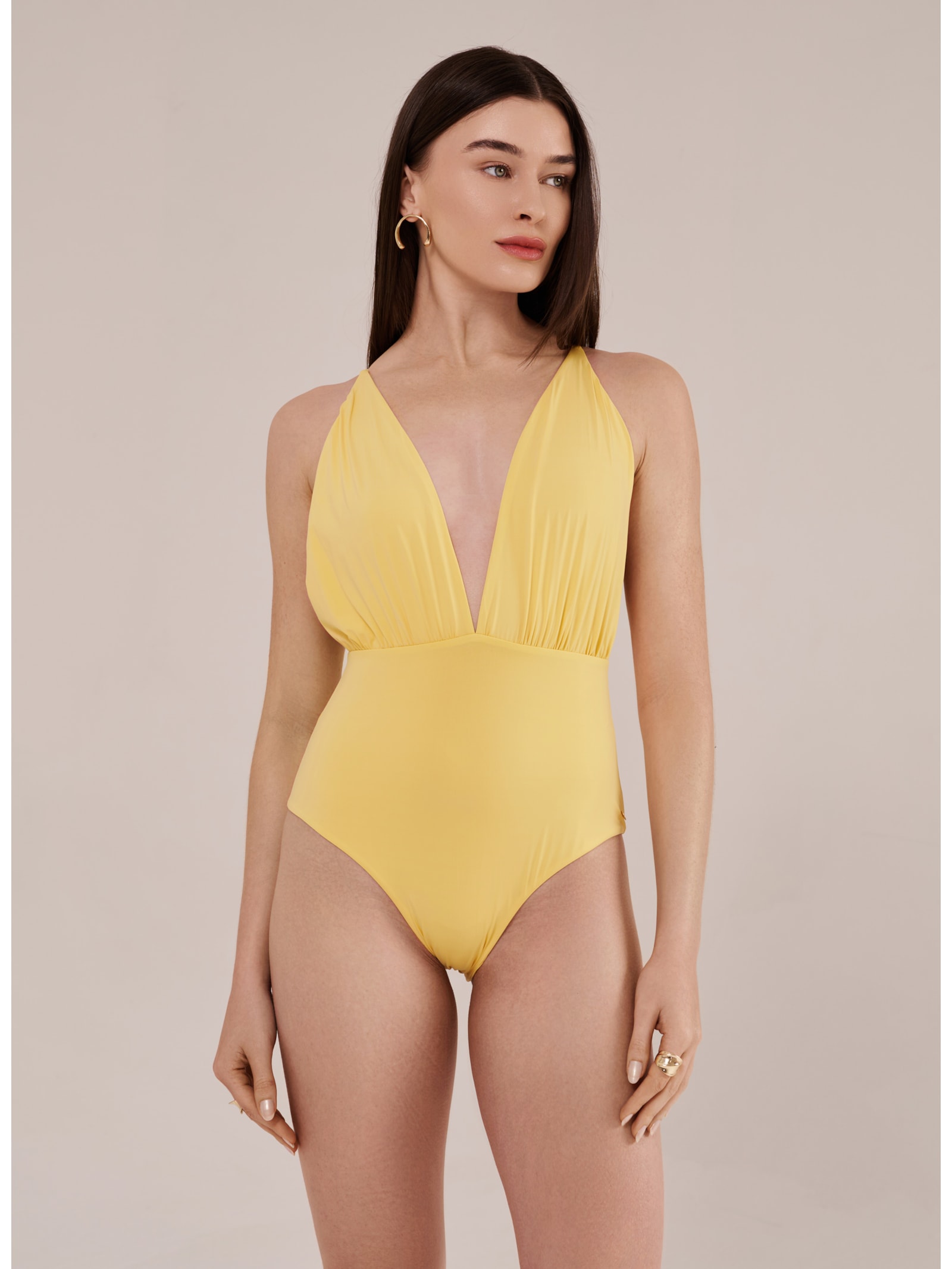 maiô nina amarelo sol Suntime