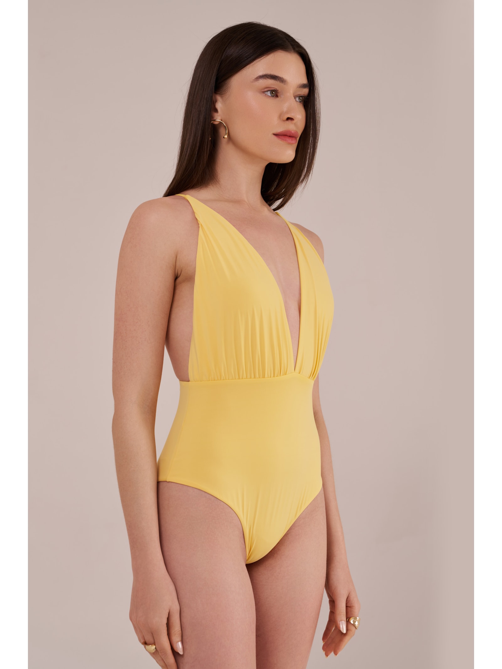 maiô nina amarelo sol Suntime