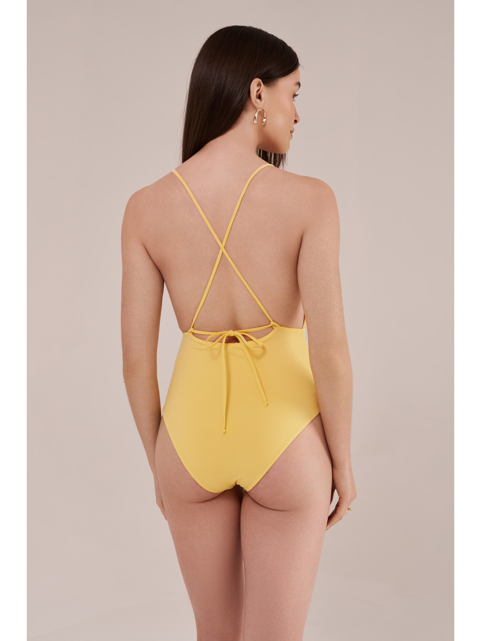 maiô nina amarelo sol Suntime