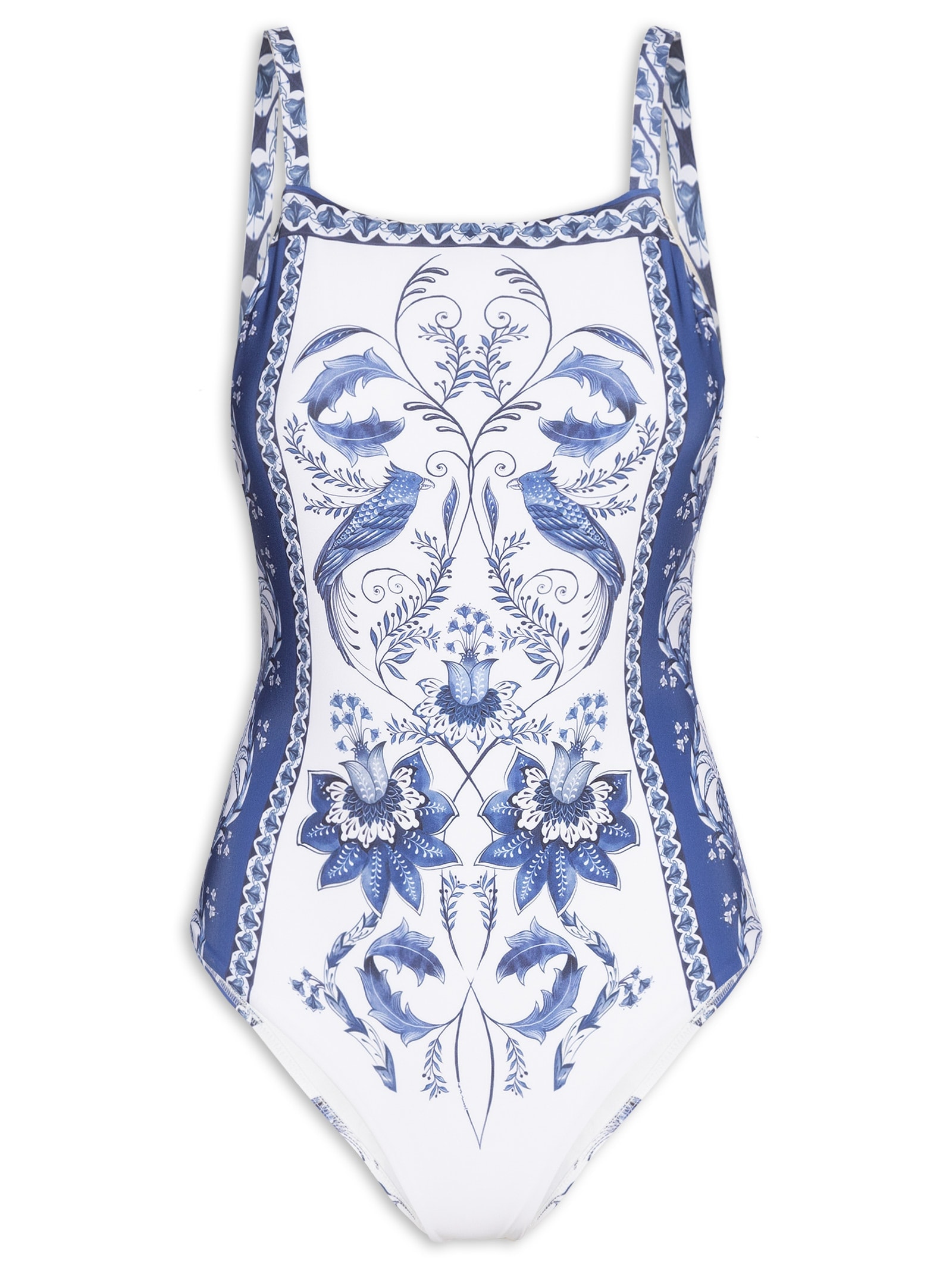 Maiô Nina Branco Farm Praia