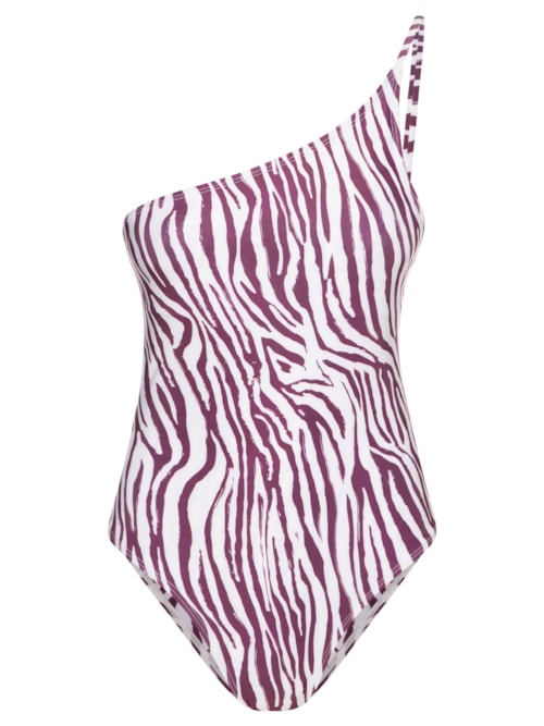 Maiô Ombro Único Estampado – Animal Print