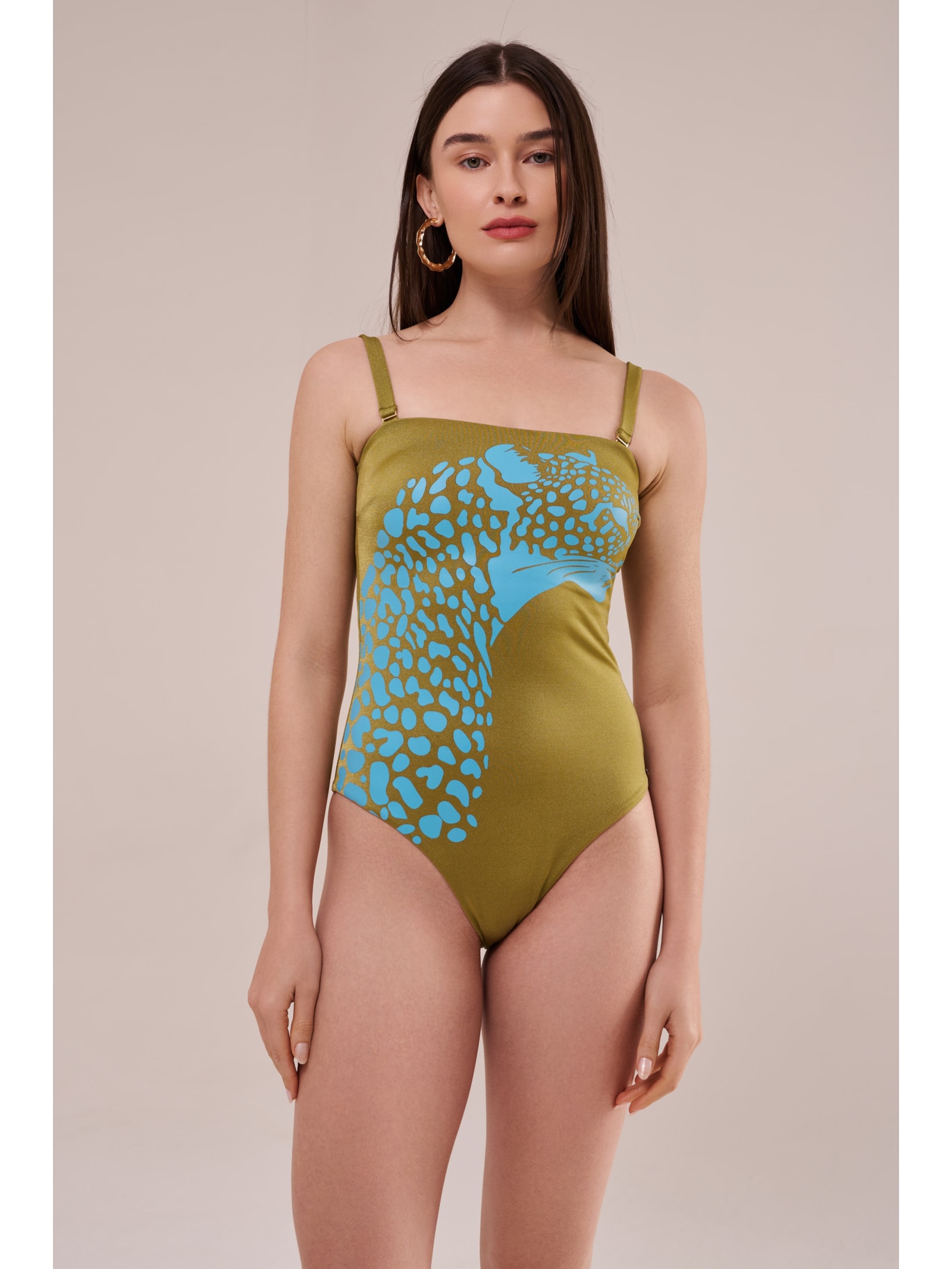 maiô onça pintada pistache Suntime