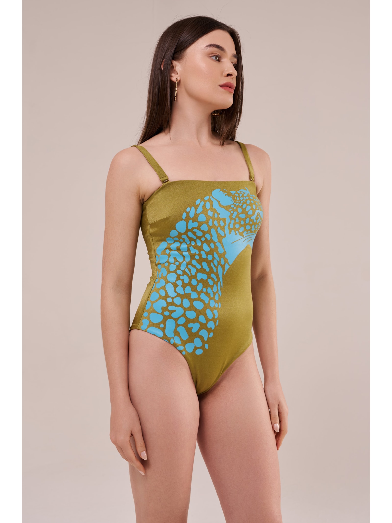 maiô onça pintada pistache Suntime