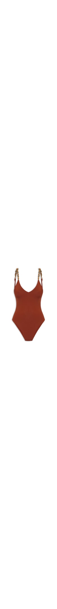 Maiô Paralelo Detalhe Cordas - Vermelho