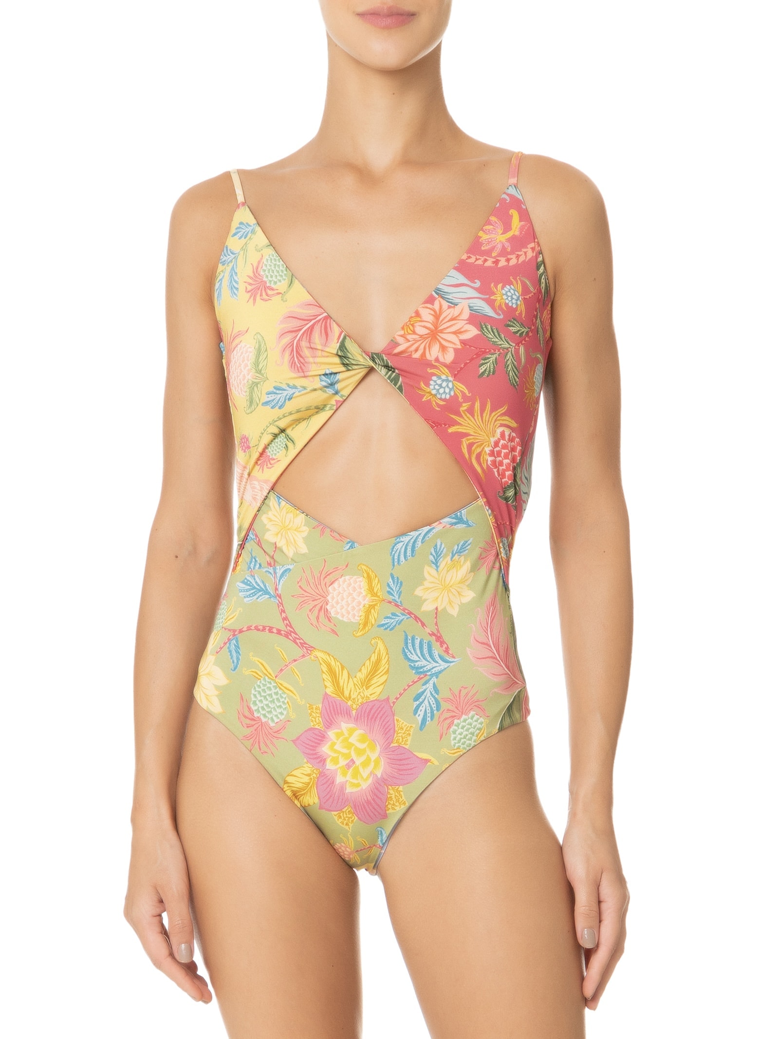 Maiô Patch Double Amalfi Amarelo Farm Praia