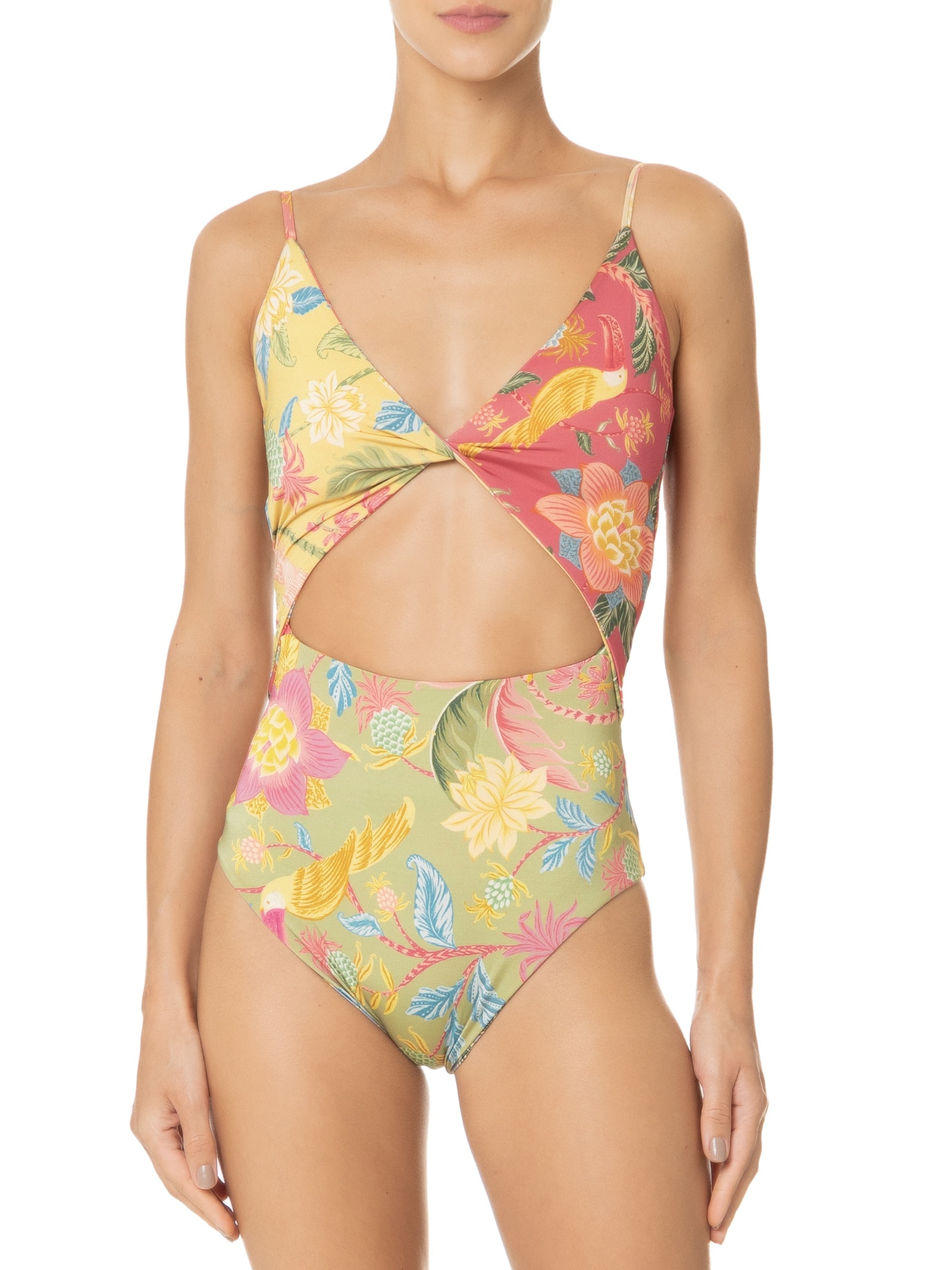 Maiô Patch Double Amalfi Amarelo Farm Praia