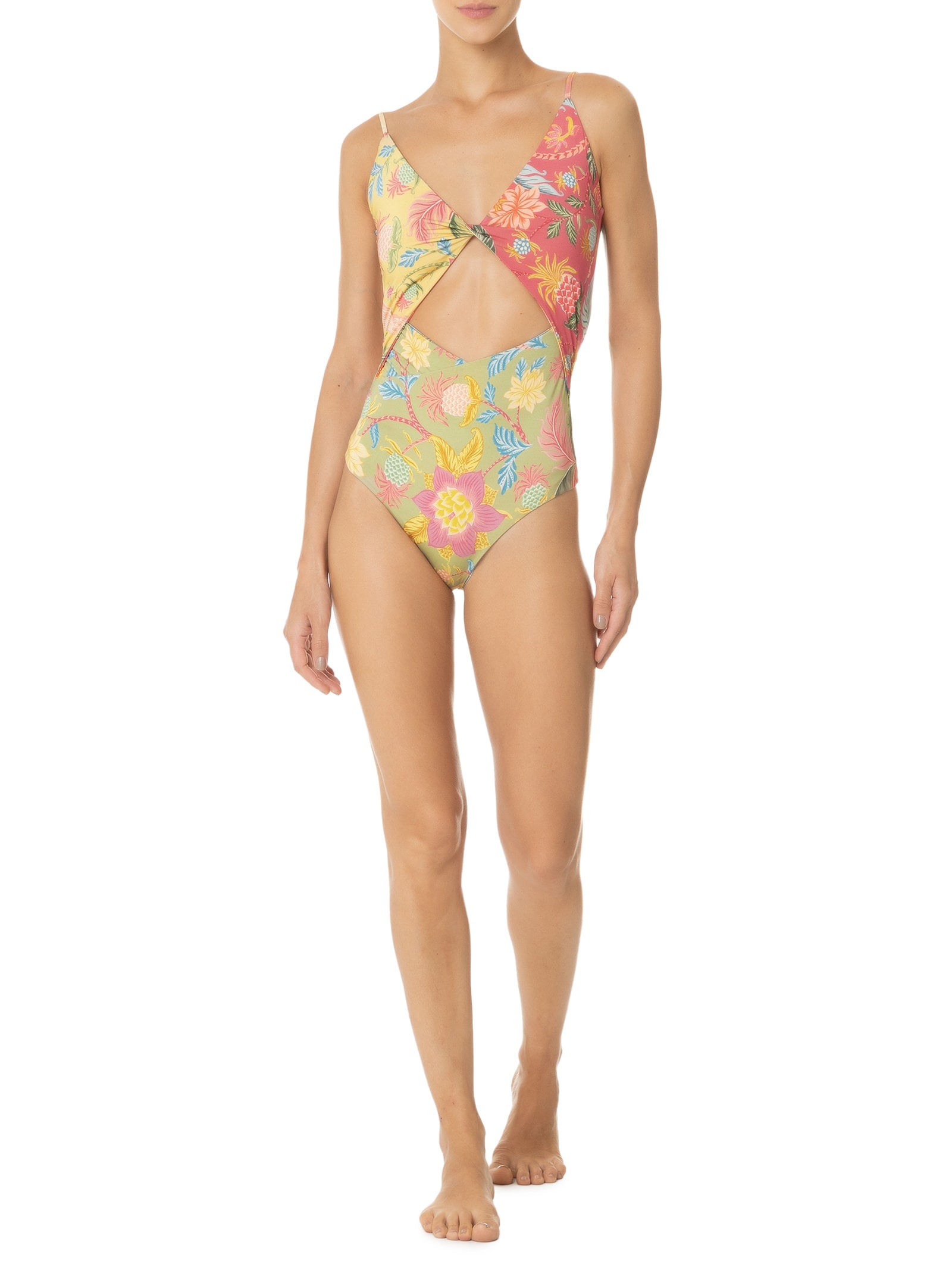 Maiô Patch Double Amalfi Amarelo Farm Praia