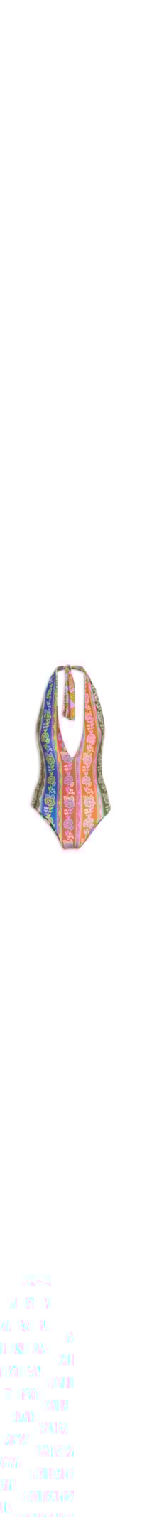 Maiô Patch Double Floral Renda - Rosa