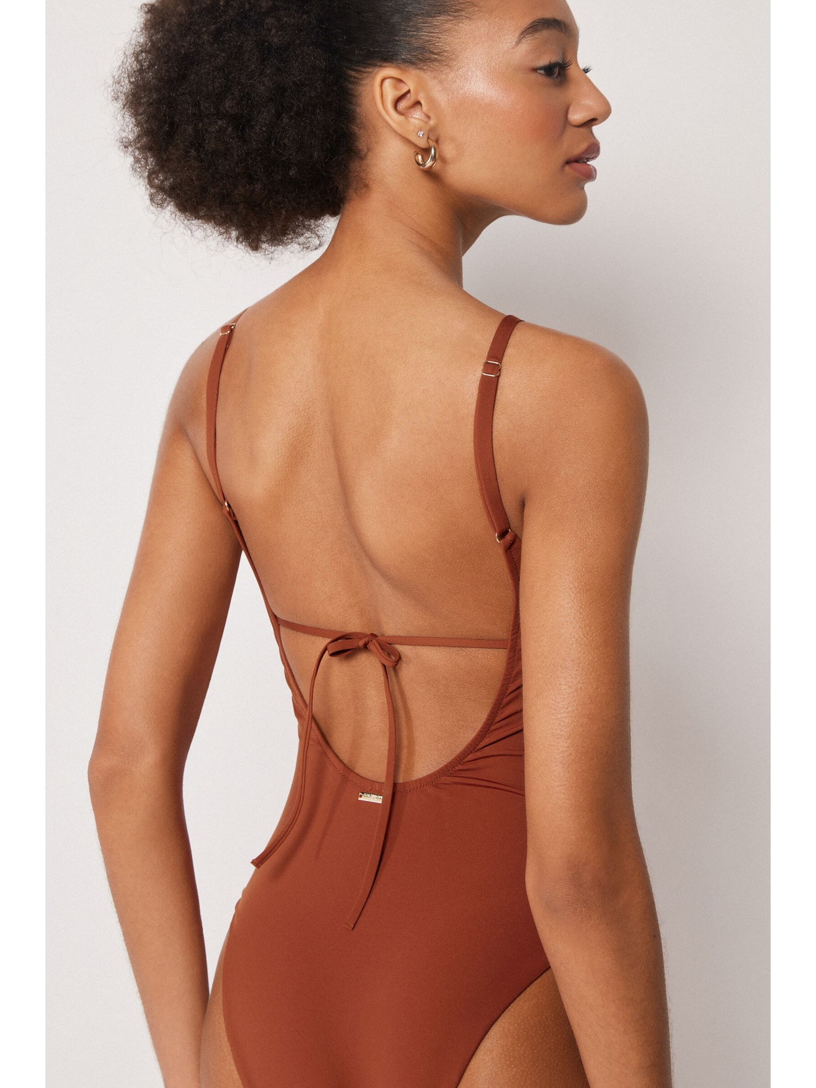 Maiô Premium Fit Marrom Calzedonia