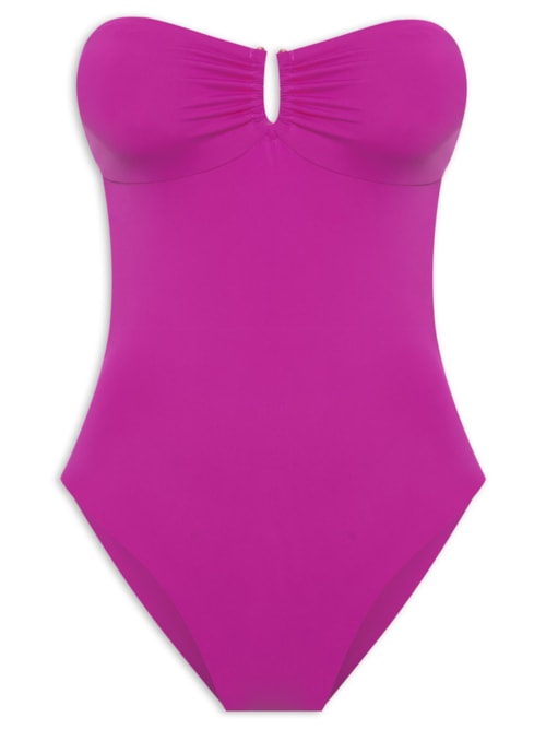 Maiô Sem Alça Com Recorte Costa – Rosa