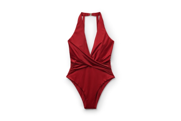 Maiô Shiny Satin - Vermelho