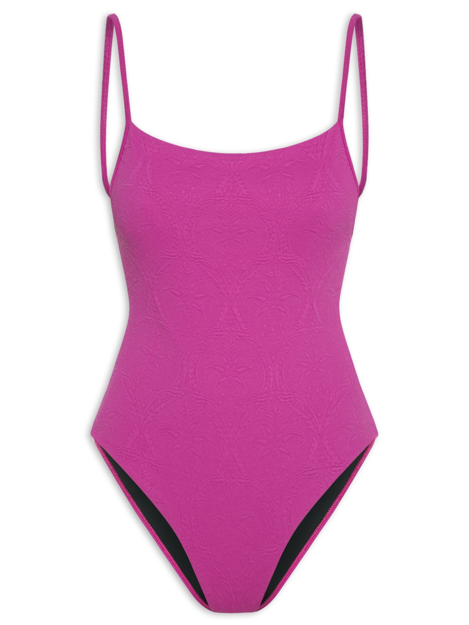 Maiô Sideboob Textura Coqueiro Rosa Farm Praia