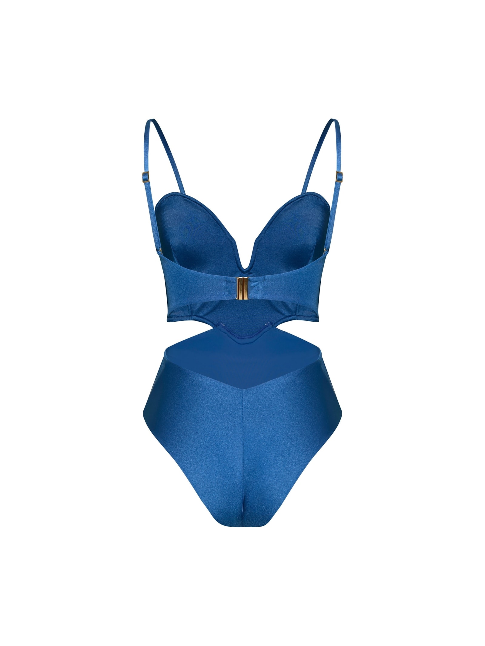 maiô strapless matelassê orla azul Suntime
