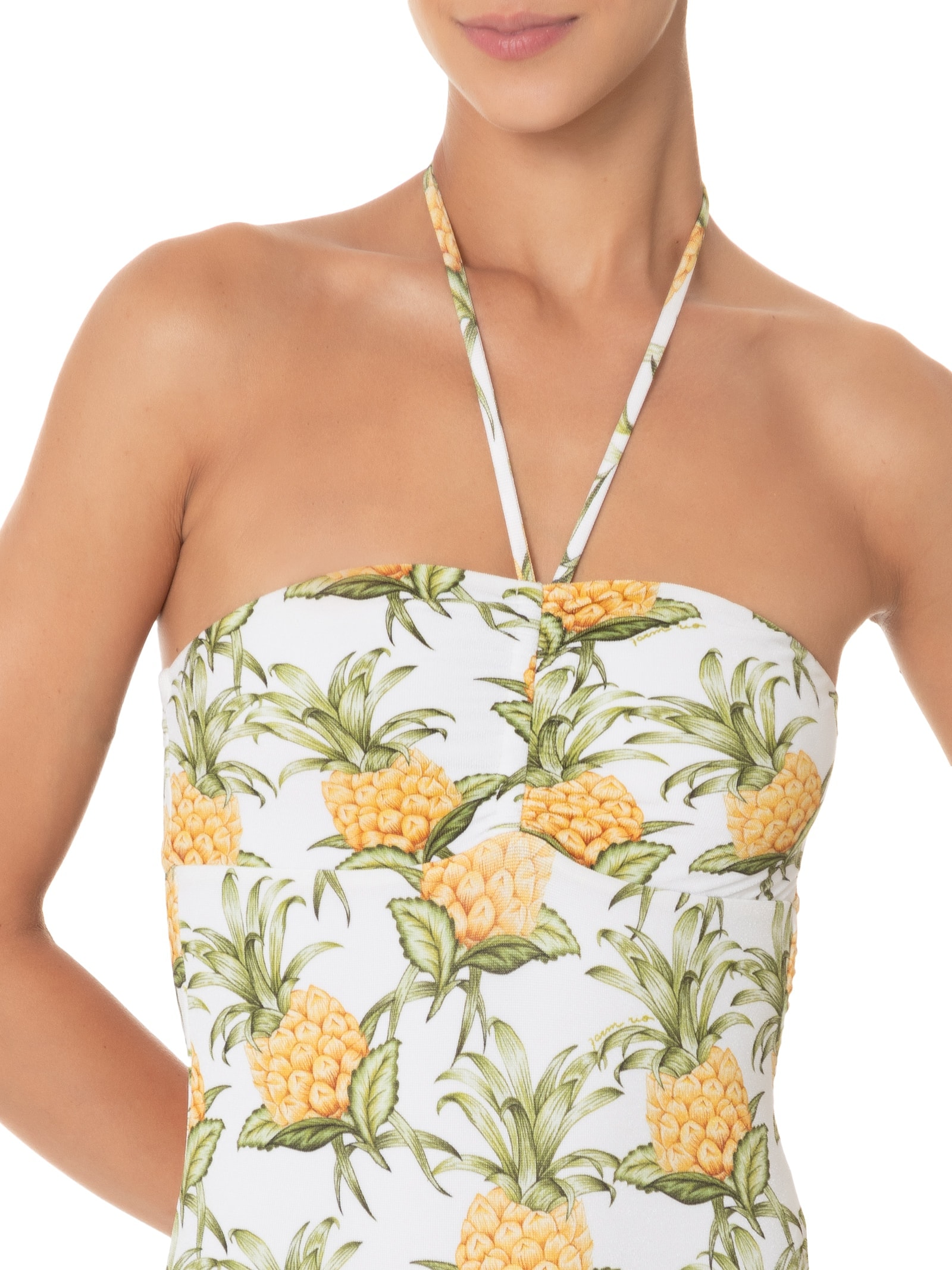 Maiô Suco De Abacaxi Branco Farm Praia