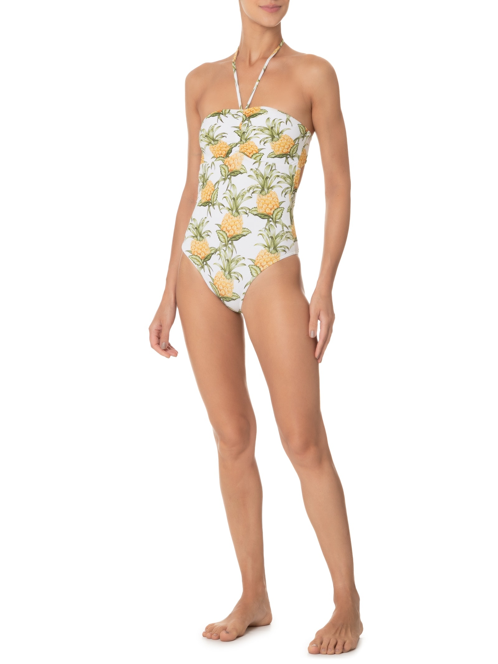 Maiô Suco De Abacaxi Branco Farm Praia