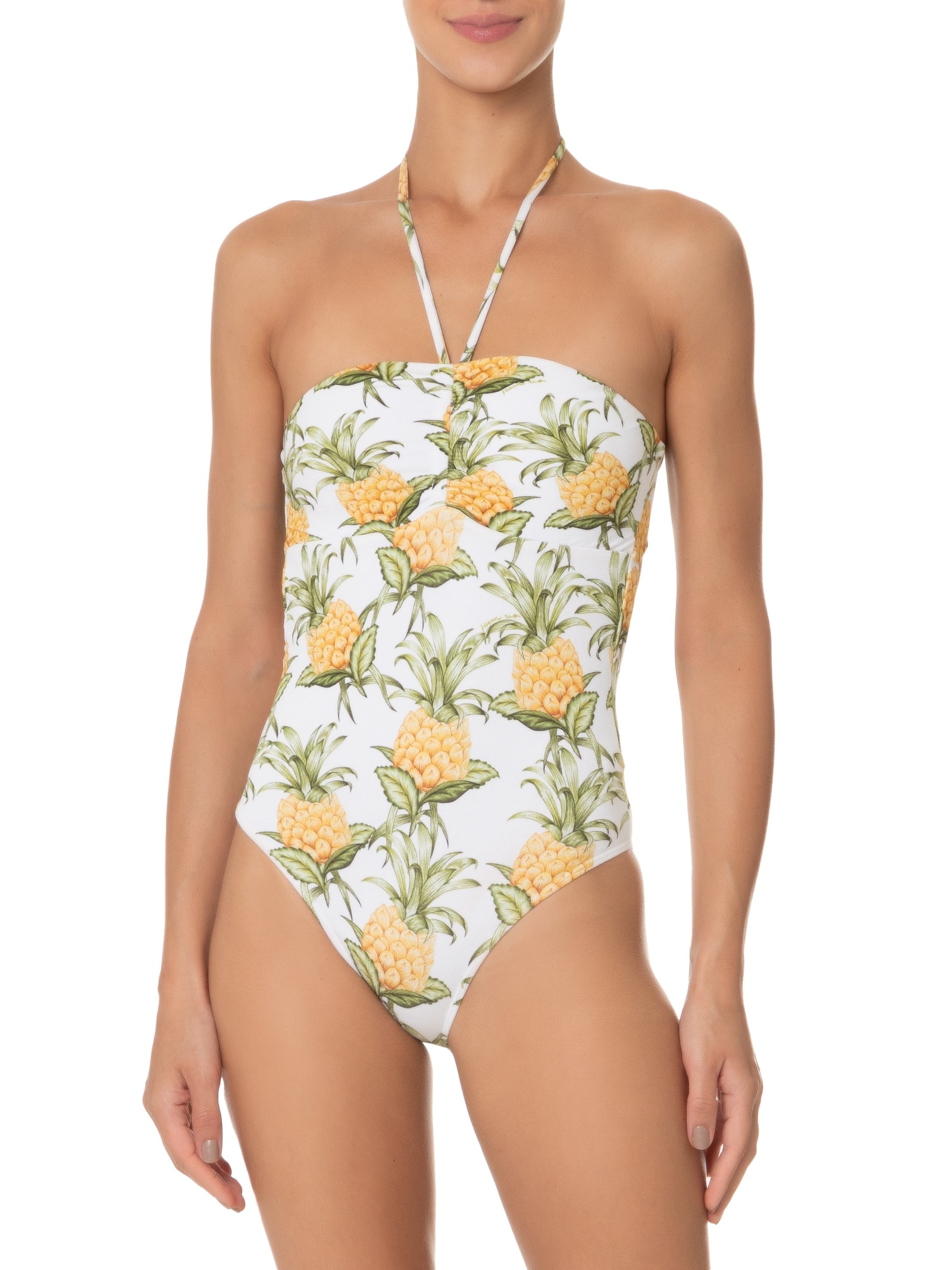 Maiô Suco De Abacaxi Branco Farm Praia