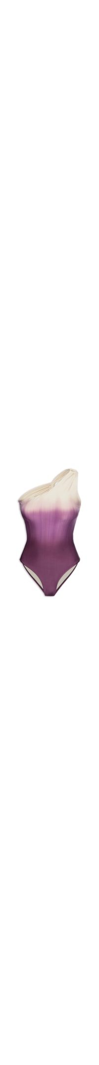 Maiô Um Ombro Só Estampado – Roxo