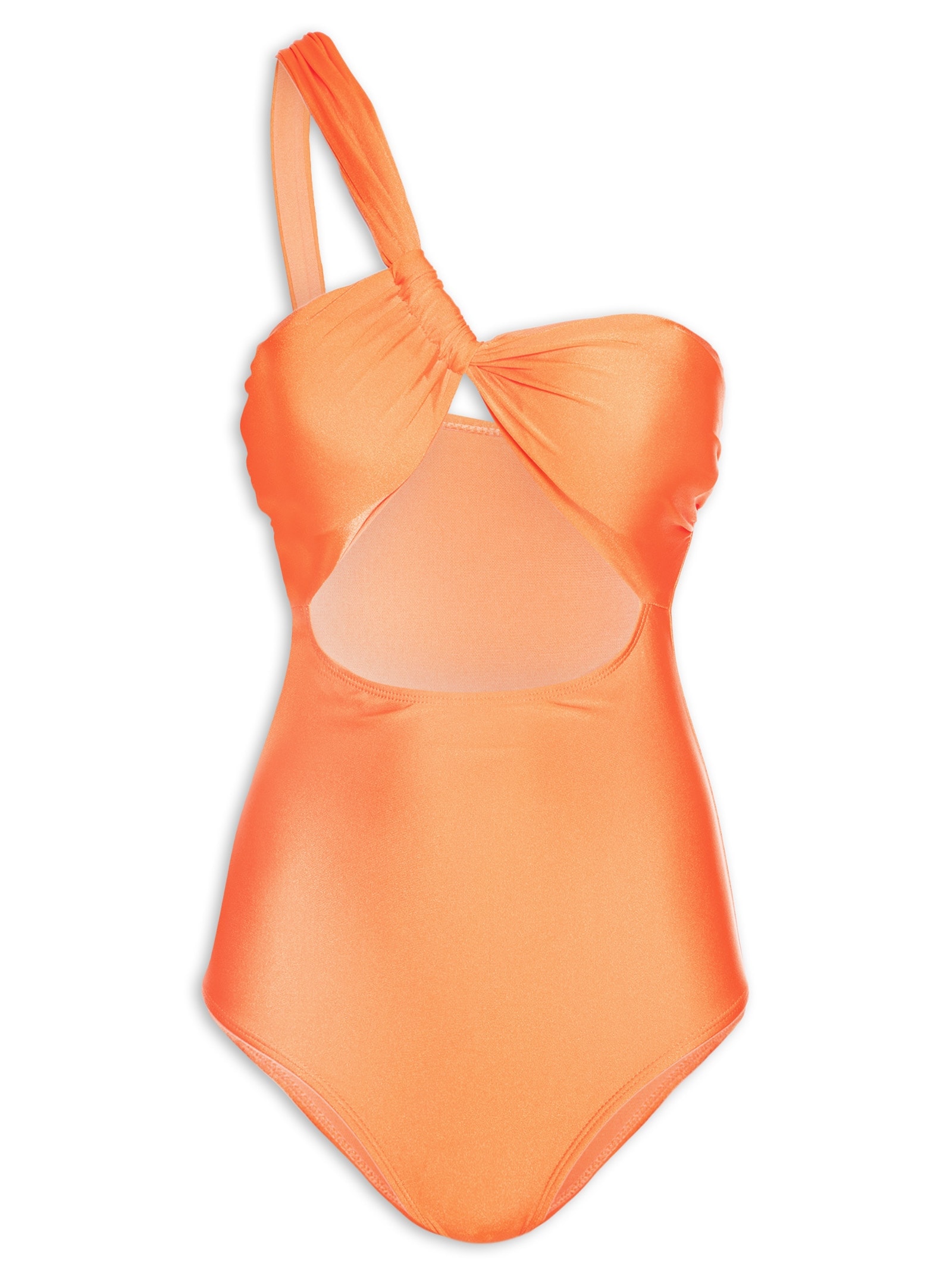 Maiô Um Ombro Só Laranja Mktbeach