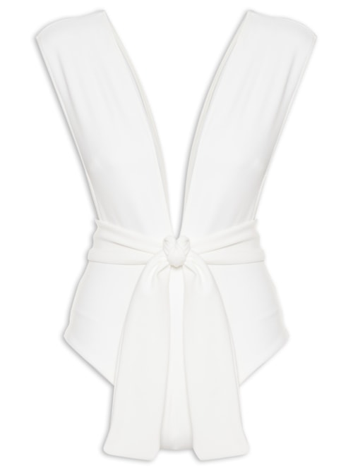 Maiô V Crepe – Off White
