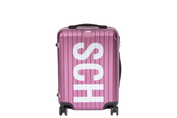 Mala Feminina De Viagem Grande PVC New Dots - Rosa