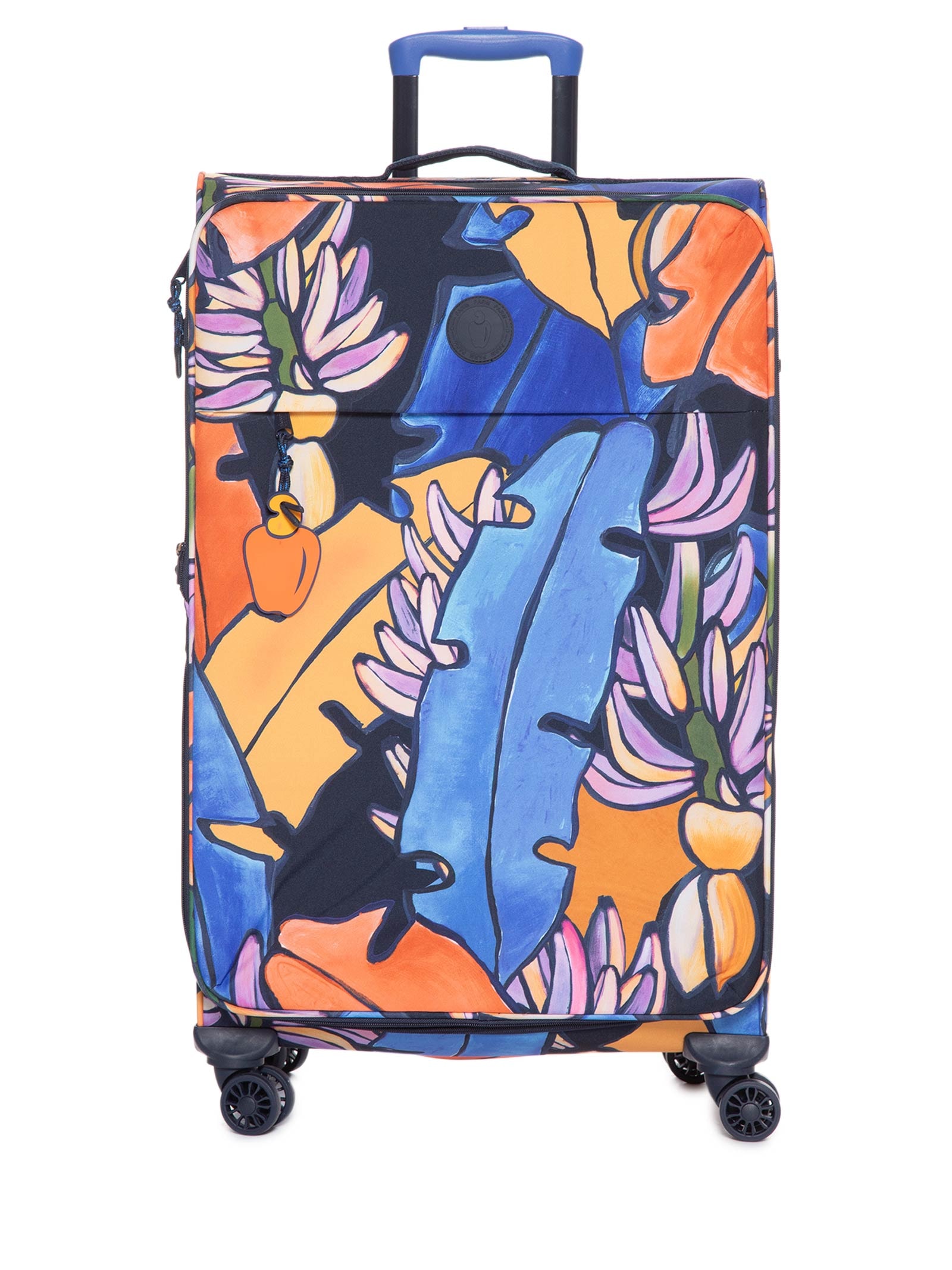 Mala Feminina  Me Leva G Banana Flora Azul Farm Etc