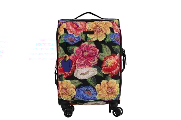 Mala Feminina Me Leva Média Floral Paraiso - Preto