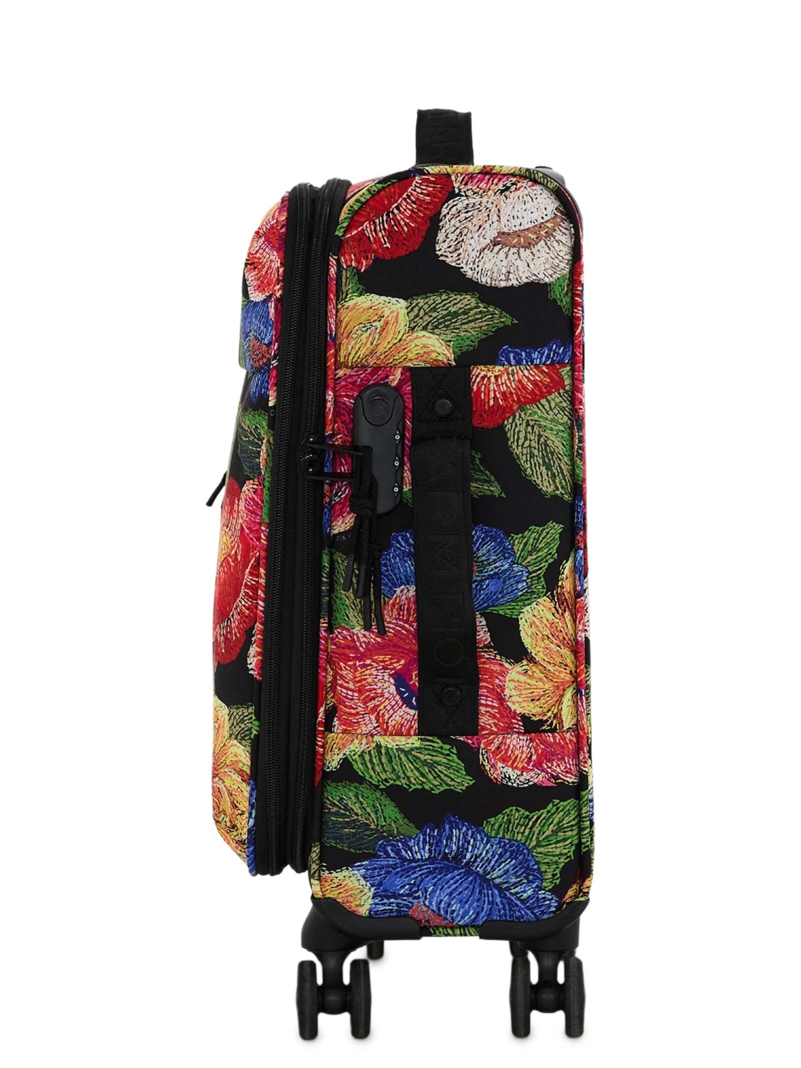 Mala Feminina Me Leva Média Floral Paraiso Preto Farm Etc