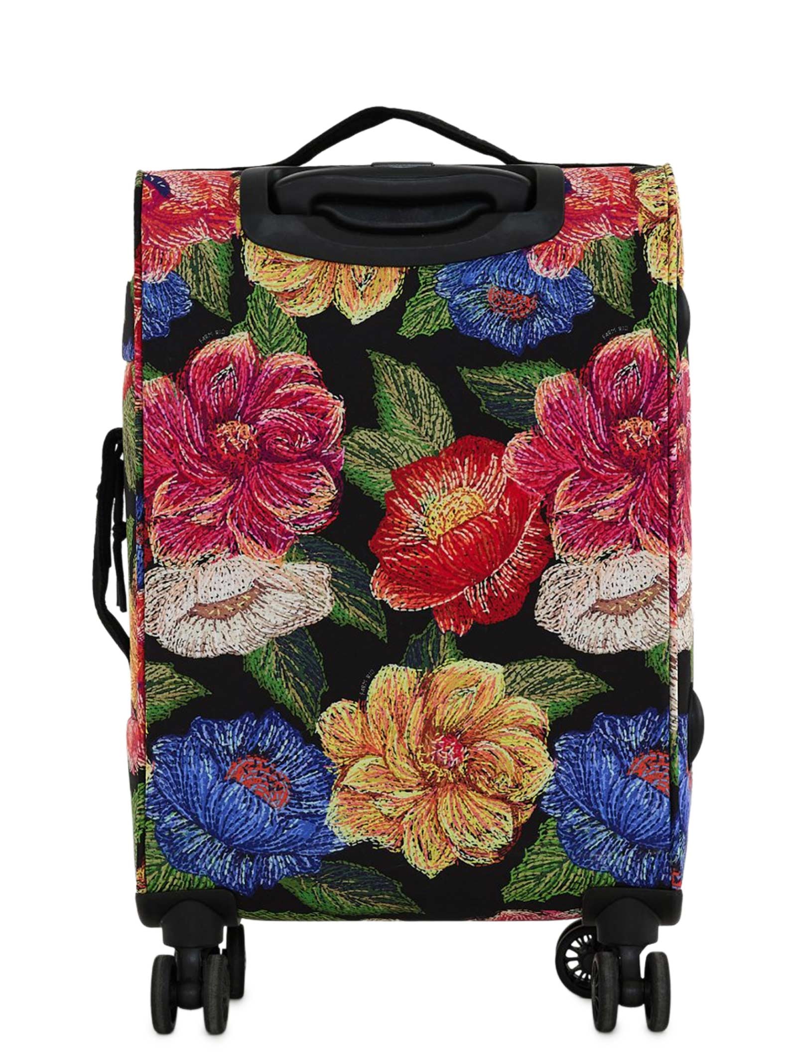 Mala Feminina Me Leva Média Floral Paraiso Preto Farm Etc