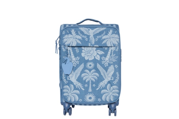 Mala Feminina Me Leva P Lenço Tropical - Azul