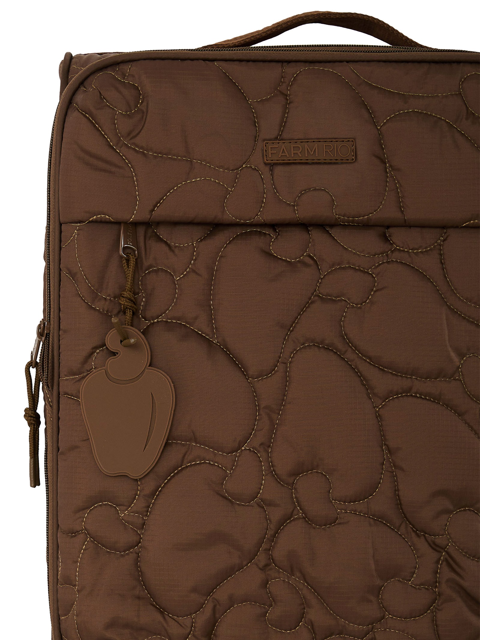 Mala Feminina Me Leva P Matelassê Marrom Farm Etc