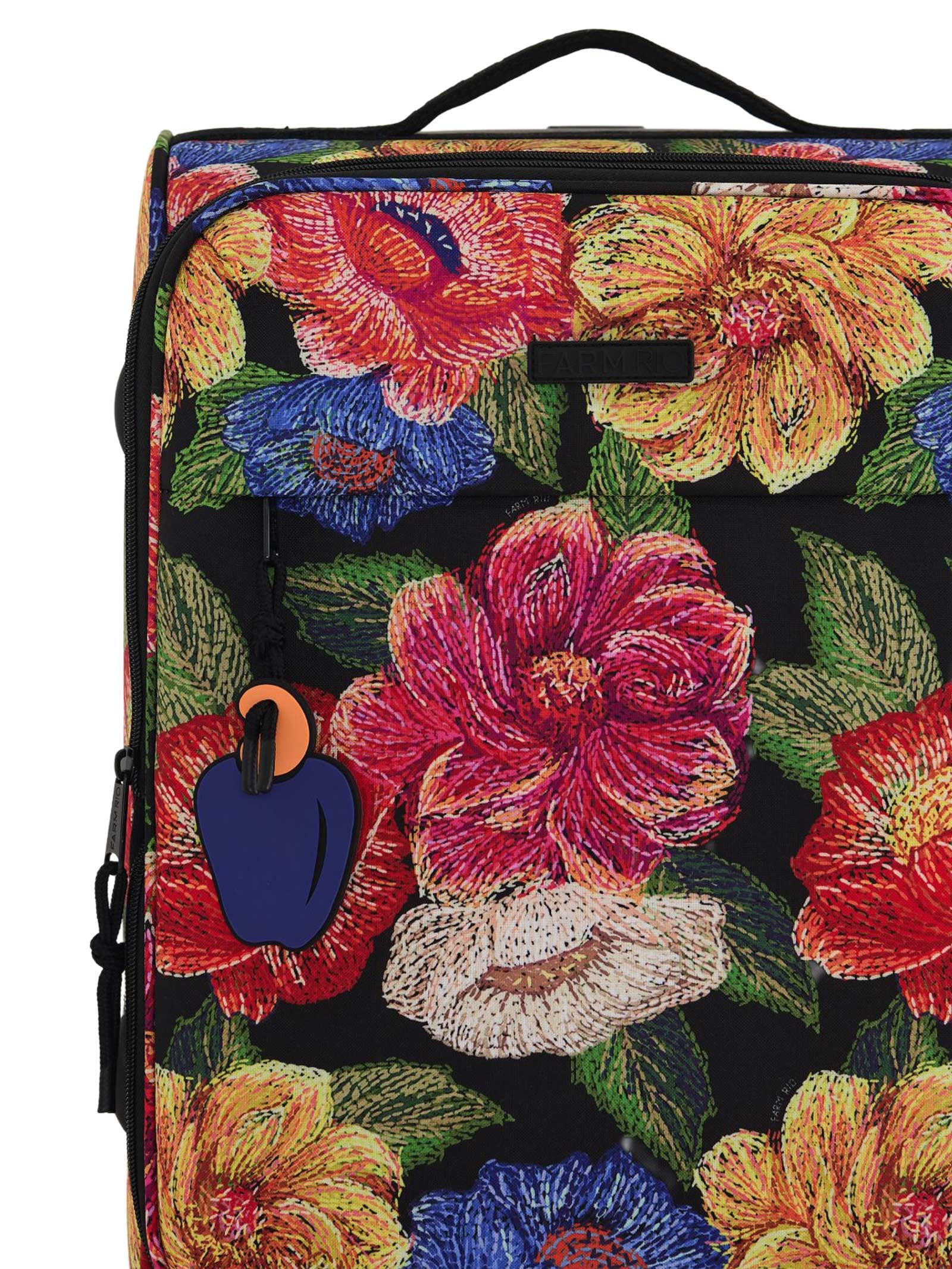 Mala Feminina Me Leva Pequena Floral Paraíso Preto Farm Etc