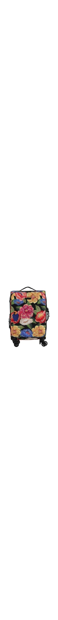 Mala Feminina Me Leva Pequena Floral Paraíso - Preto