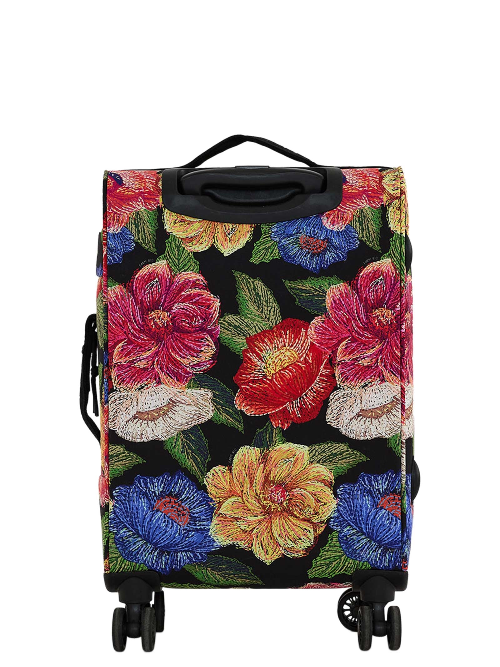 Mala Feminina Me Leva Pequena Floral Paraíso Preto Farm Etc