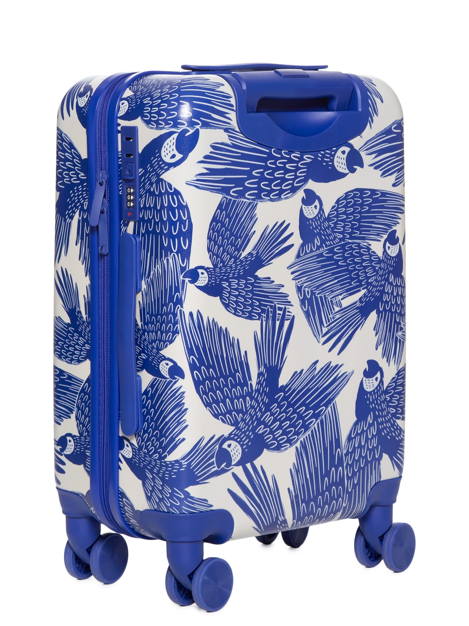 Mala Feminina Rígida P Voo Das Araras Azul Farm Etc