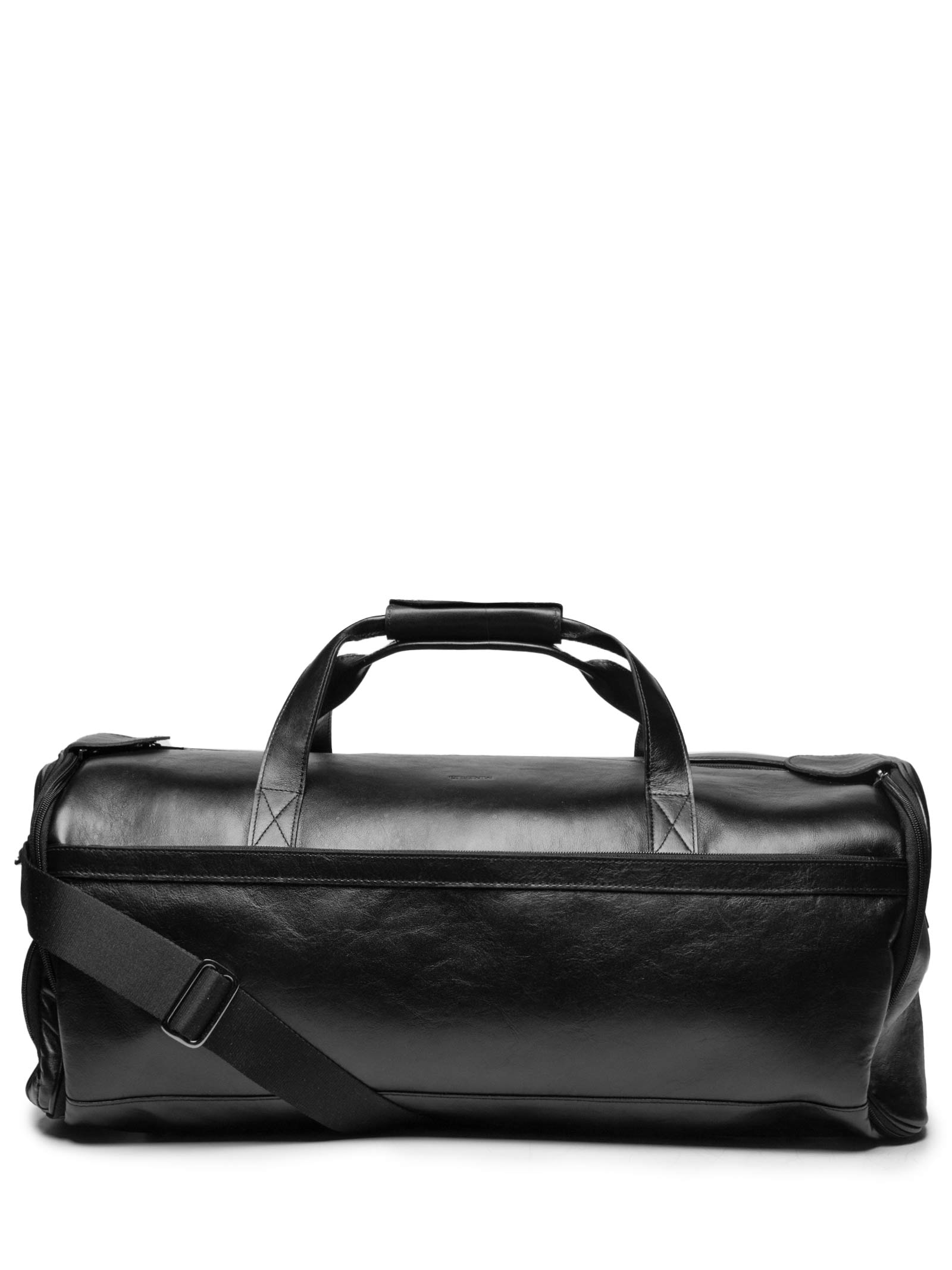 Mala Masculina Grande Porta Terno Em Couro Legítimo Preto '2 Essential