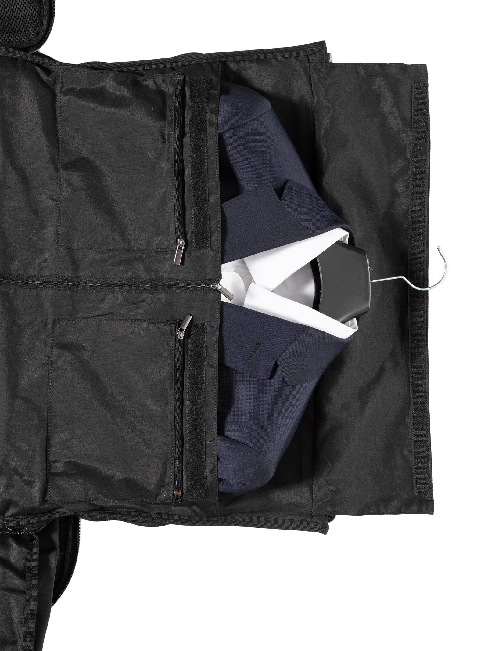 Mala Masculina Grande Porta Terno Em Couro Legítimo Preto '2 Essential