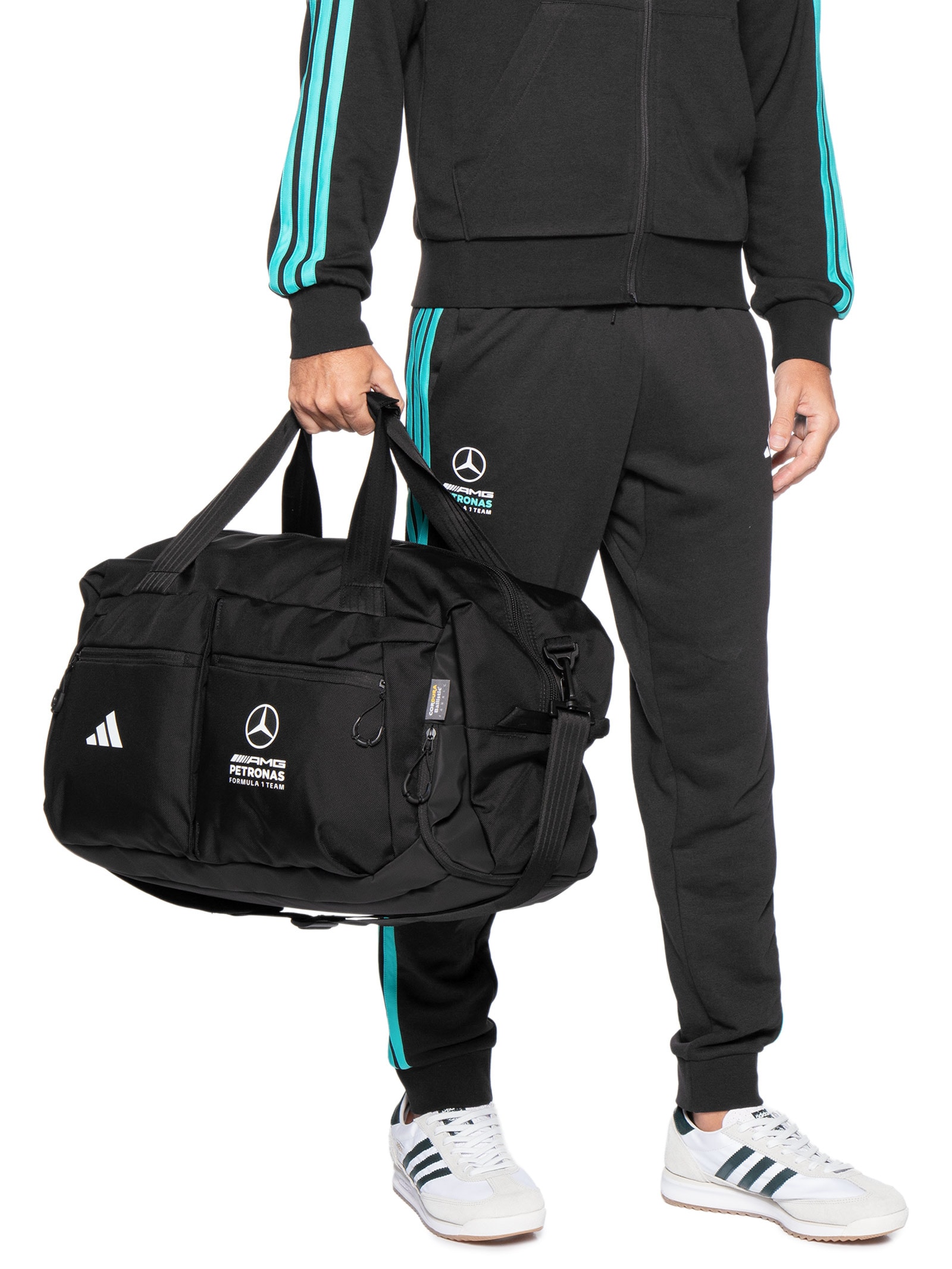 Mala Masculina Mercedes Preto Adidas + Mercedes