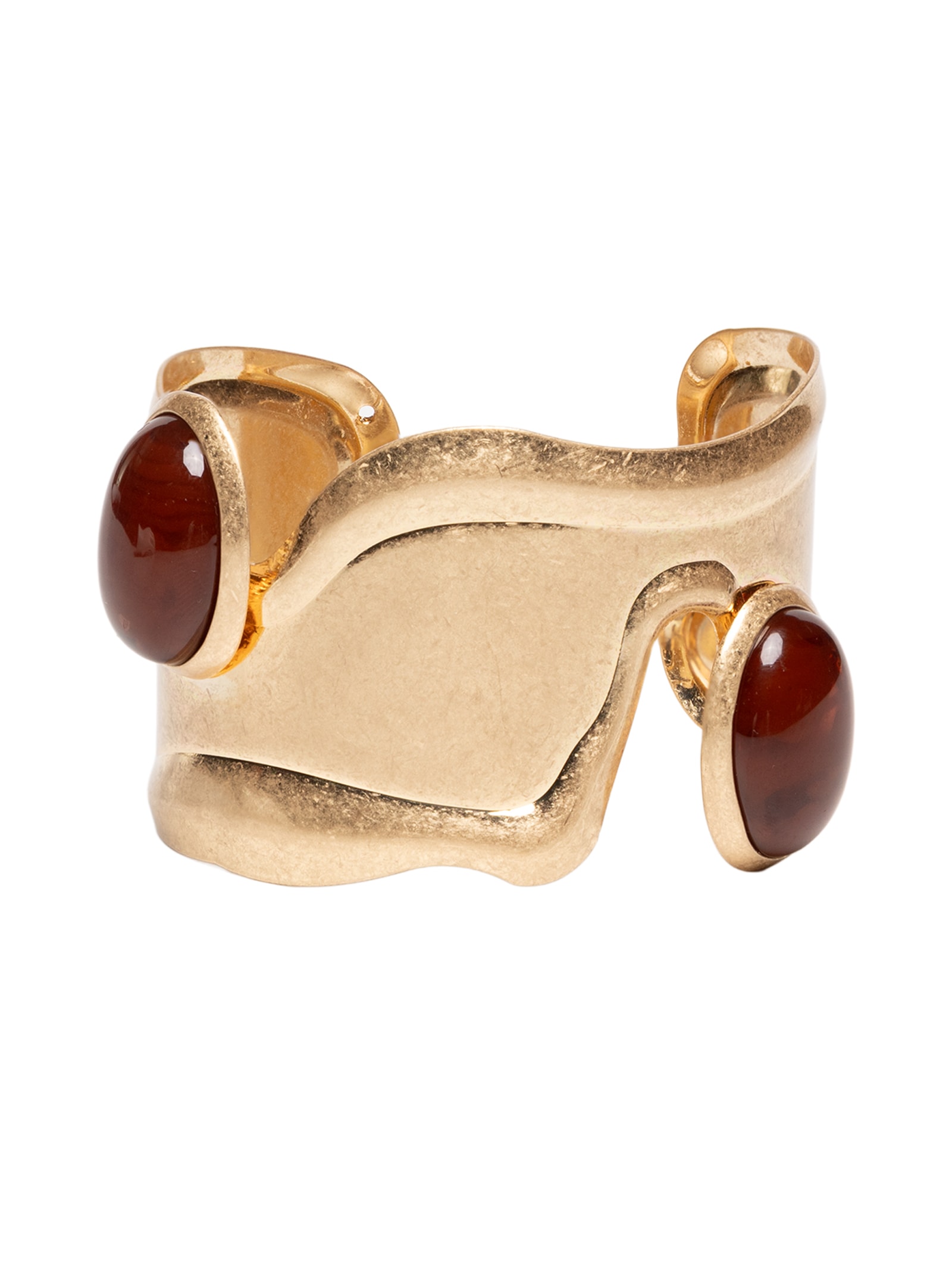 Maxi Bracelete Feminino Com Pedraria Dourado Market 33