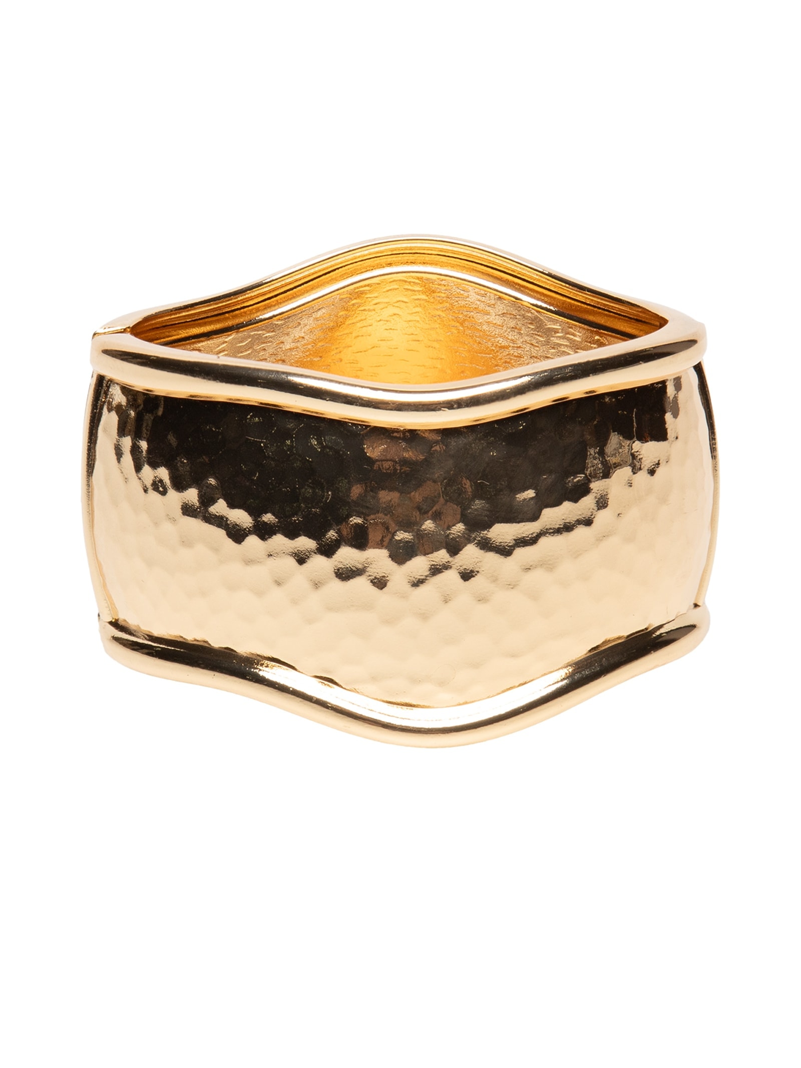 Maxi Bracelete Feminino Texturizado Dourado Market 33
