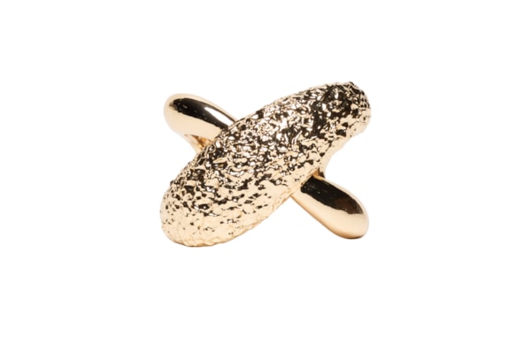 Maxi Bracelete Feminino Texturizado - Dourado