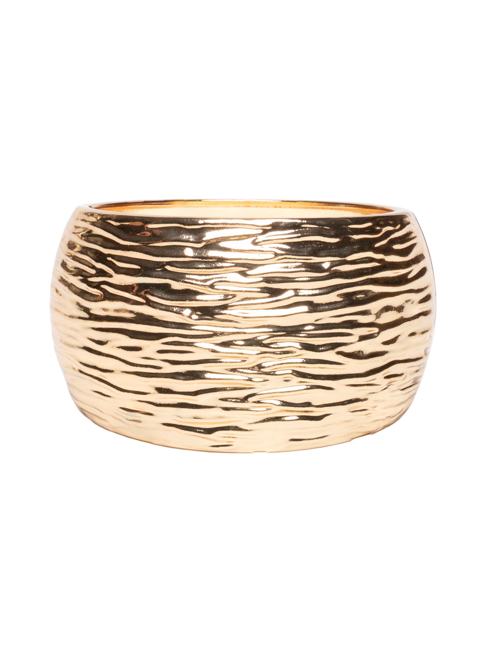 Maxi Bracelete Feminino Texturizado Dourado Market 33