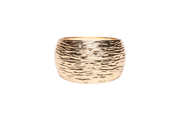Maxi Bracelete Feminino Texturizado - Dourado