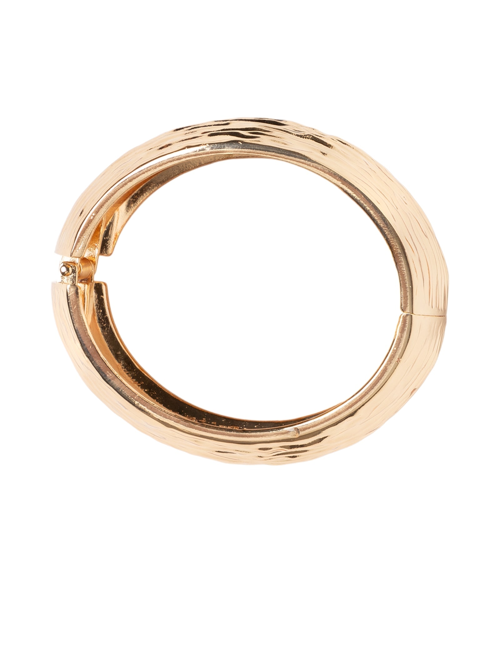 Maxi Bracelete Feminino Texturizado Dourado Market 33