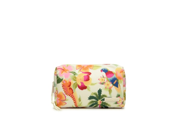 Maxi Nécessaire Feminina Ora Bolas M Floral Havaí - Branco