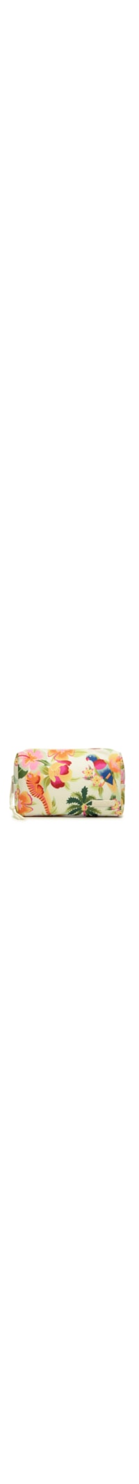 Maxi Nécessaire Feminina Ora Bolas M Floral Havaí - Branco
