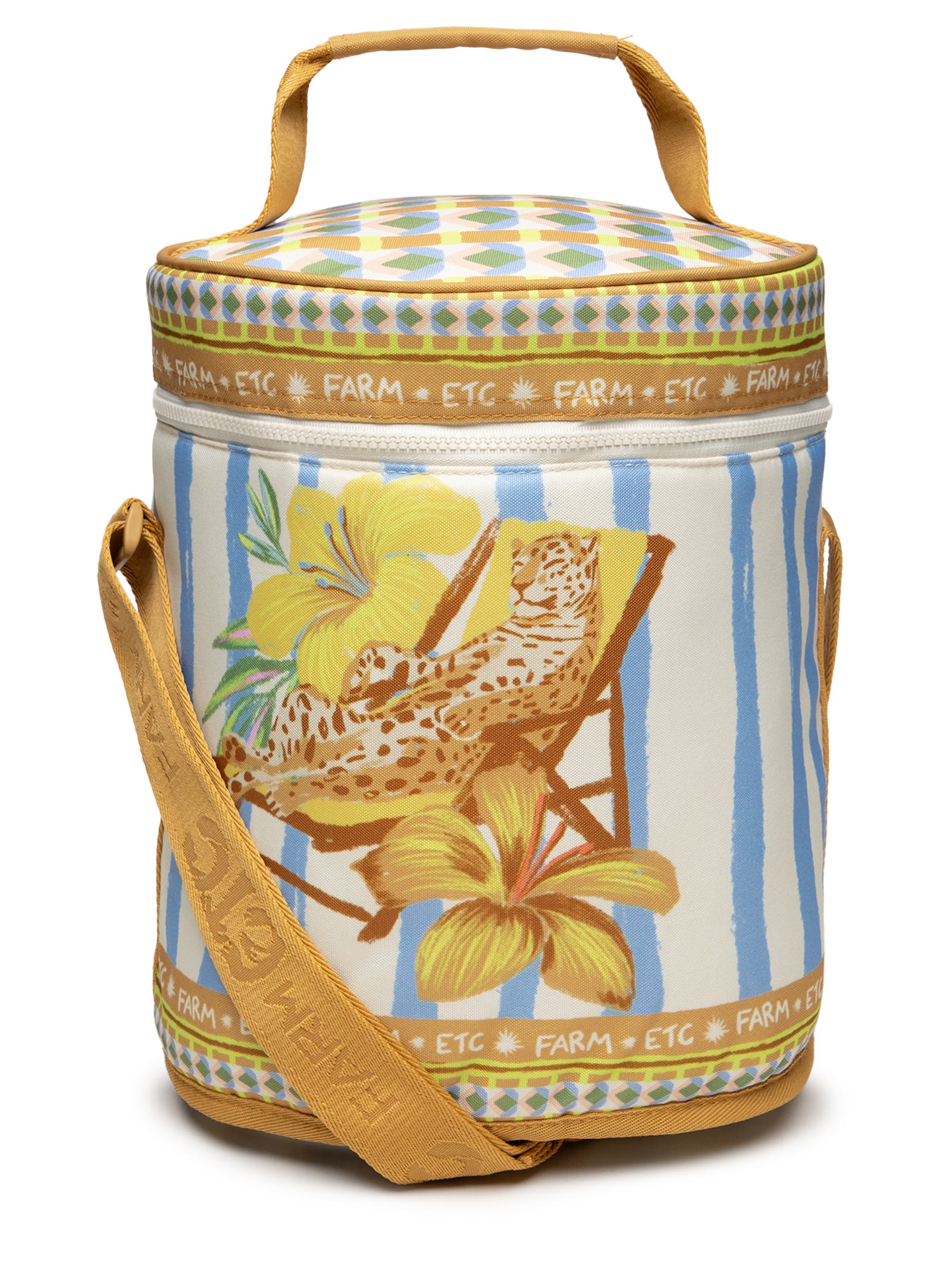 Maxi Necessaire Ora Bolas G Jardim Tropical Amarelo Farm Etc