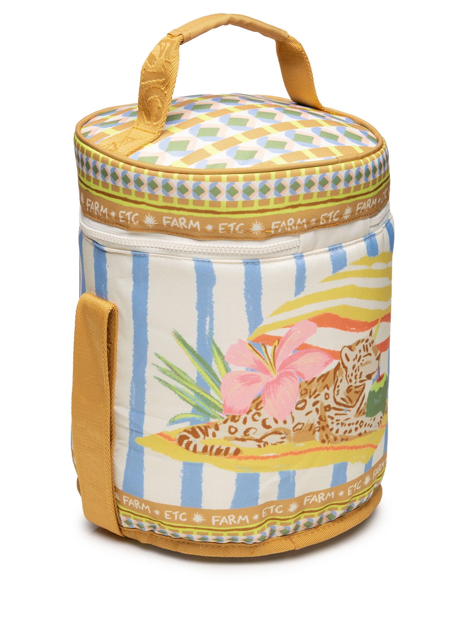 Maxi Necessaire Ora Bolas G Jardim Tropical Amarelo Farm Etc