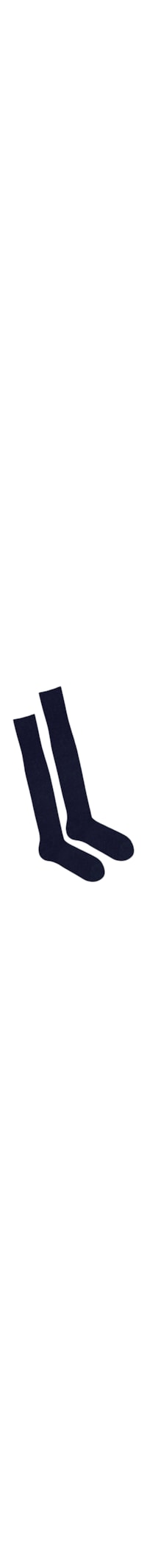 Meia Alta Com Cashmere Masculina - Azul