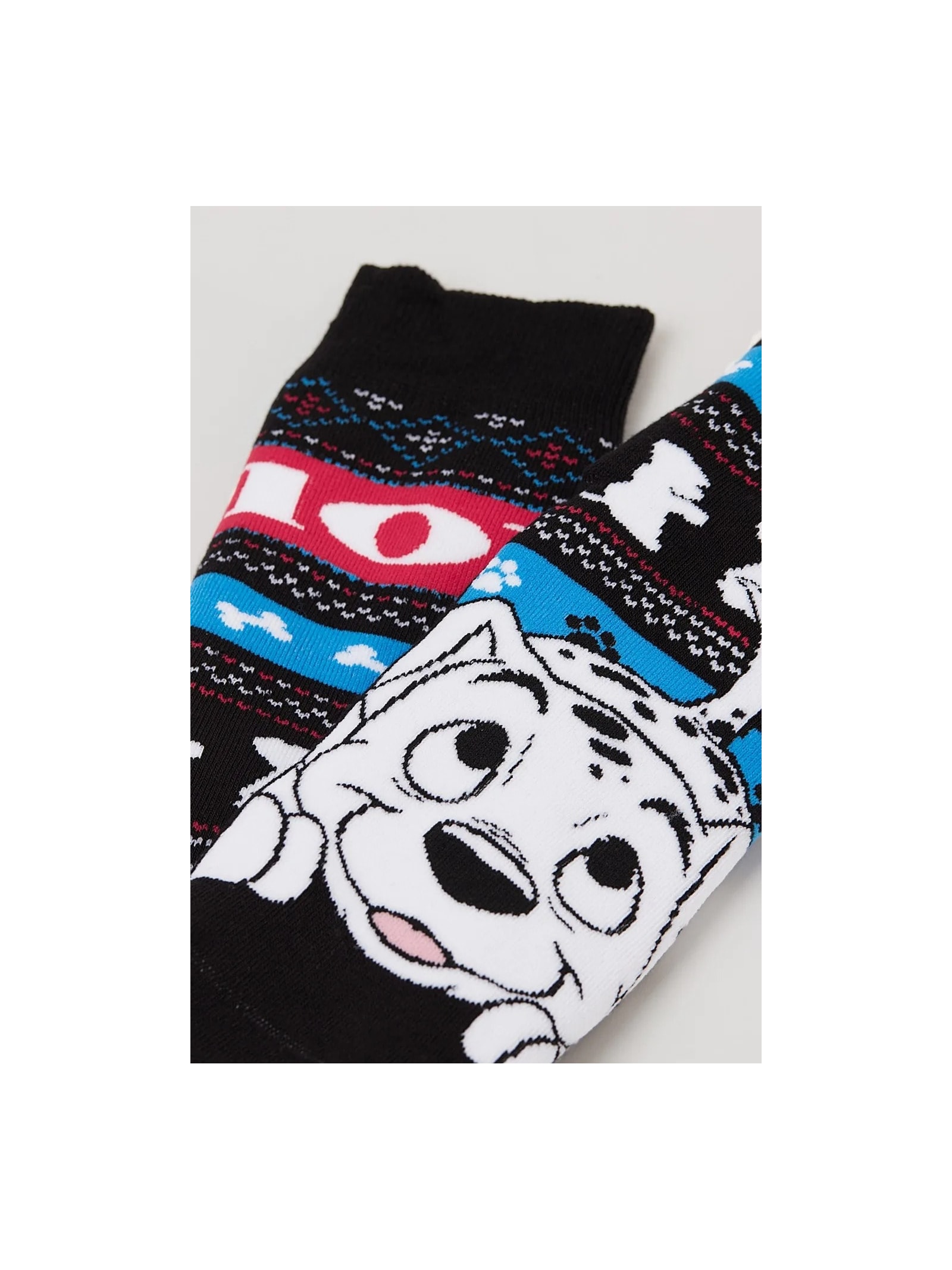 Meia Antiderrapante 101 Dálmatas Preto Intimissimi