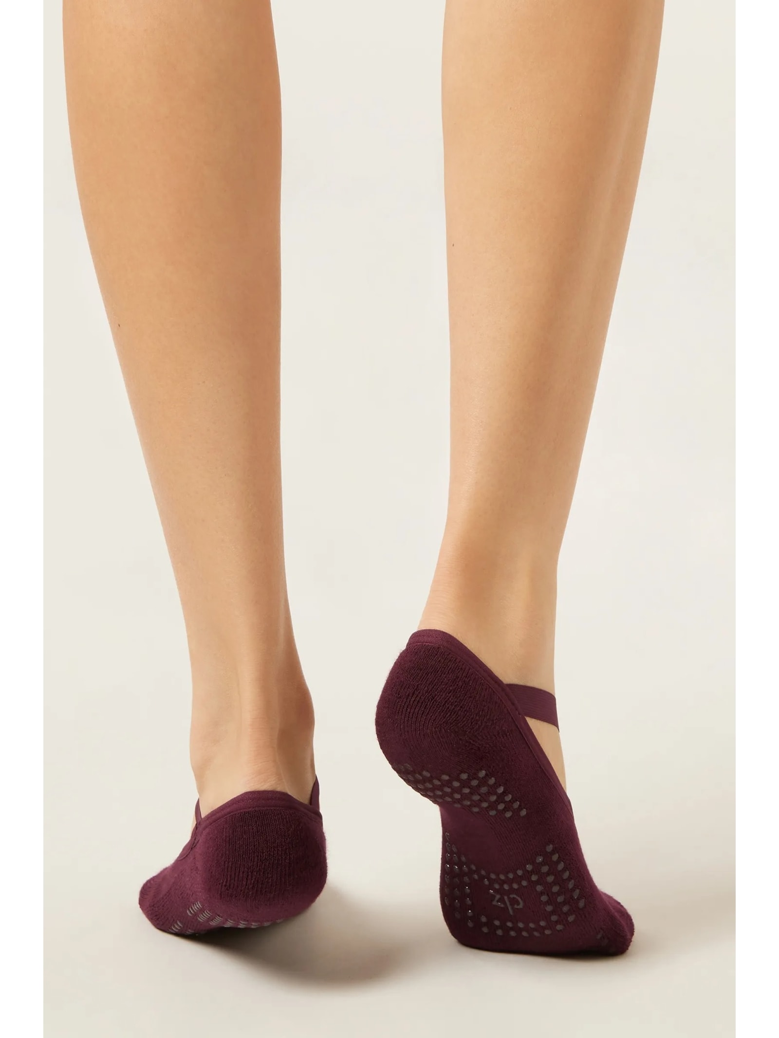 Meia Antiderrapante Com Elástico Bordô Calzedonia